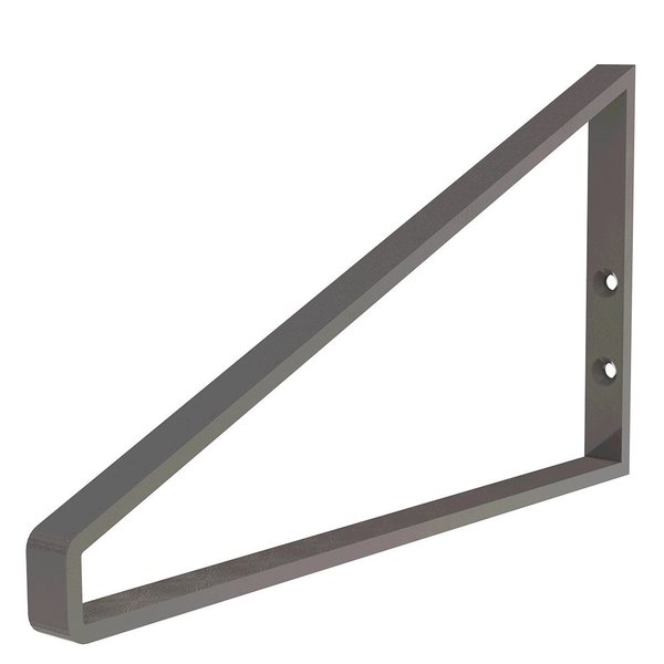 Designs Of Distinction 12" Mid-Century Triangle Bracket - Gun Metal Grey 01651270GR1